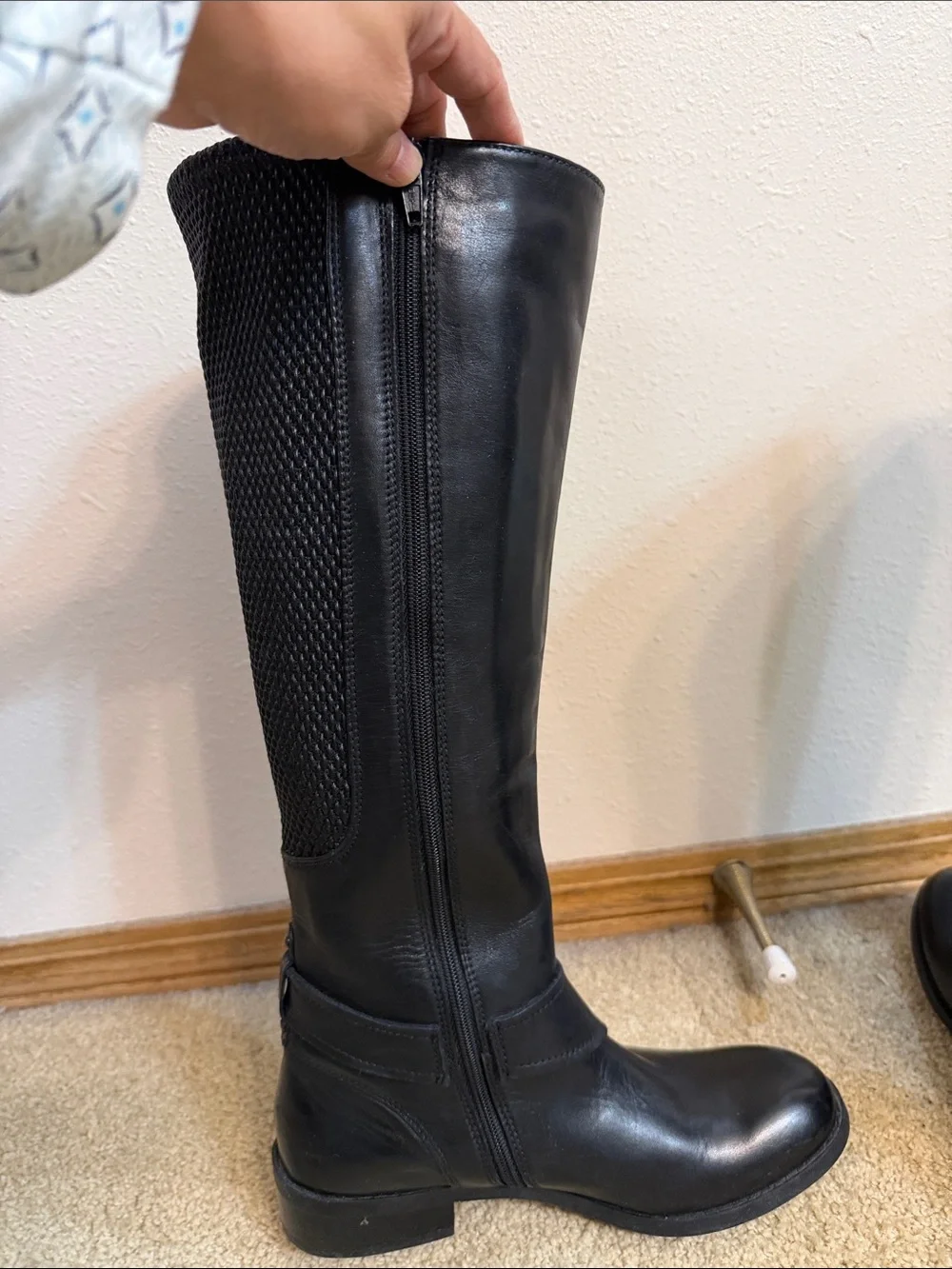 Clarks siE 5 Black Women's Tall Riding Boots - Classic Knee-High Style